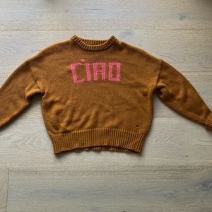 Clare V ciao knit sweater